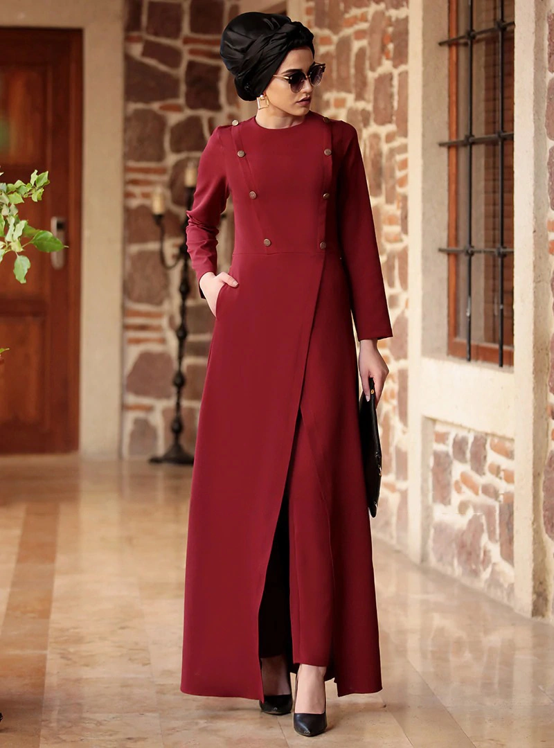 Yh14 Middle East Dress Women′s Banquet Dress Muslim Worship Gown