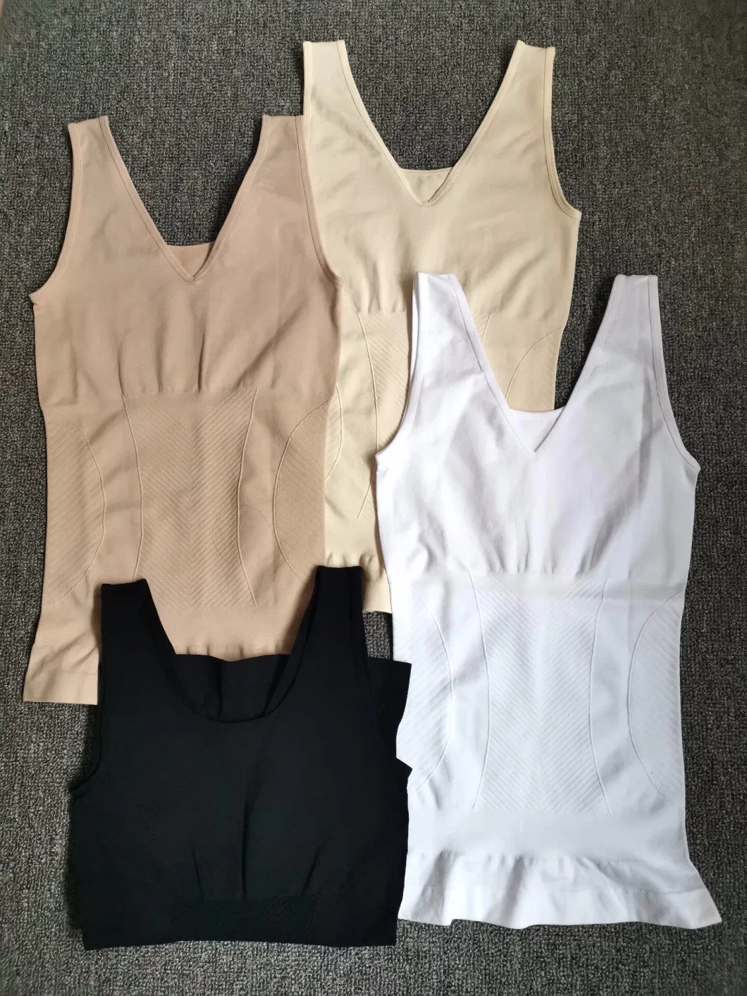 Ladies Seamless Breathable Shape Vest Women Tight Vest Sportswear Yoga Wear Vest