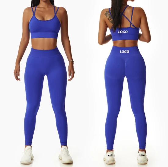 Whoelsale Sommer-Sport-Fitness-Outfits, aktive Kleidung, Workout-Fitness-Kleidung für Frauen, Private Label 2/3/4 Stück nahtlose Sportbekleidung, passende sexy Yoga-Sets