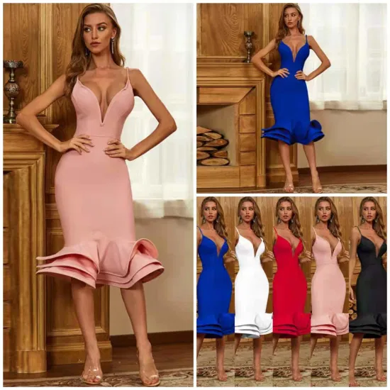 2021 Tube Damen Kleid Sexy Body