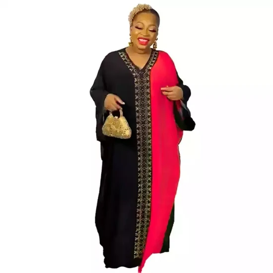 Afrikanische Frauen Abaya Chiffon Kleid Muslimische Afrikanische Kleidung Robe Plus Größe Maxi Kleider Frauen Kleidung