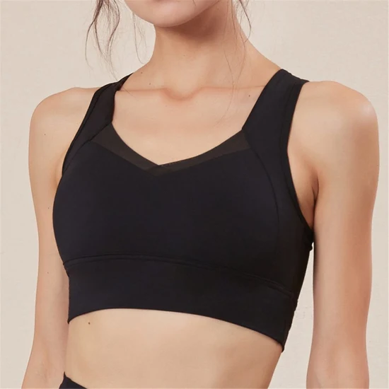 2022 Mesh Sport Weste Sexy Yoga Bh Gym Crop Tops Workout Stretchy Lauf Kleidung