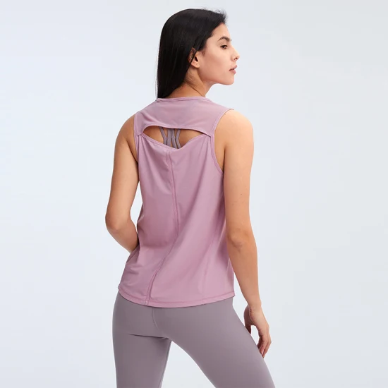 Xsunwing Athleisure Custom High Neck Gym Yoga Weste Damen Bluse Tops Laufen Sport trägt Damenbekleidung